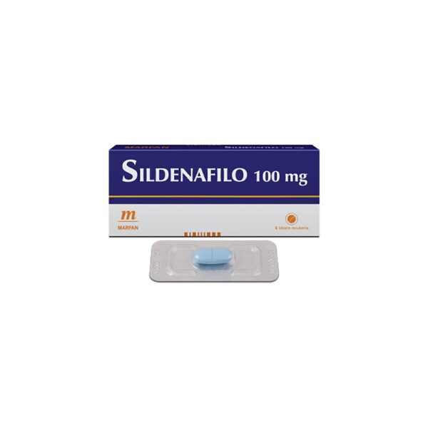 Sildenafilo 100mg Tableta recubierta